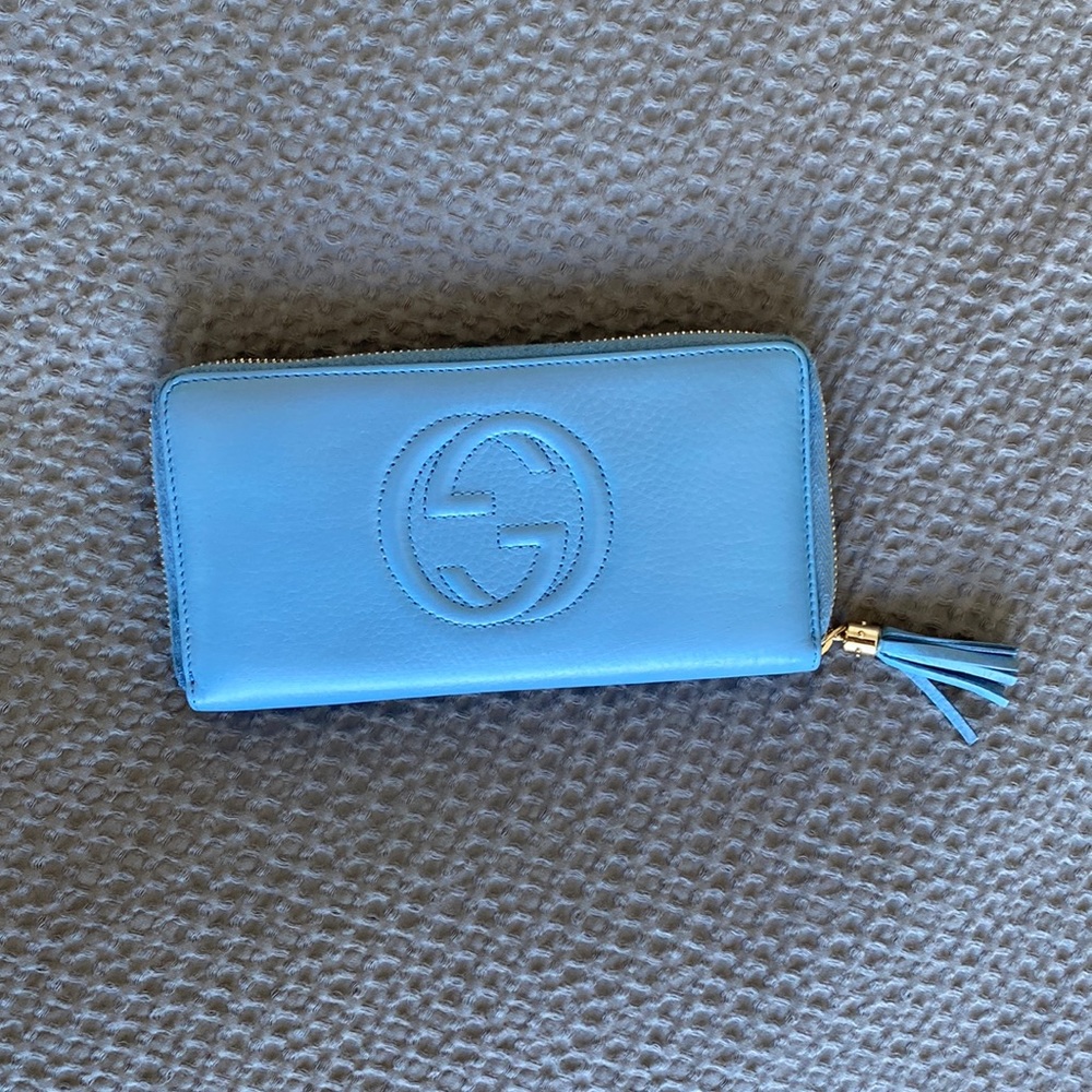 Gucci Soho Wallet in Mineral Blue - Picture 2 of 8